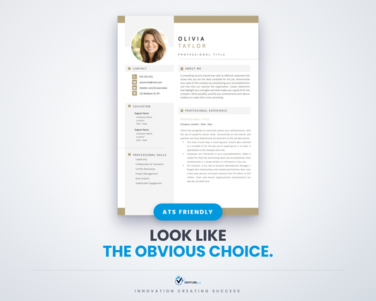 Olivia Taylor CV template 01