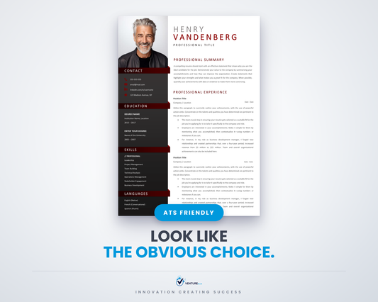 Henry Vandenberg CV template 01