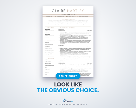 Claire Hartley CV template 01