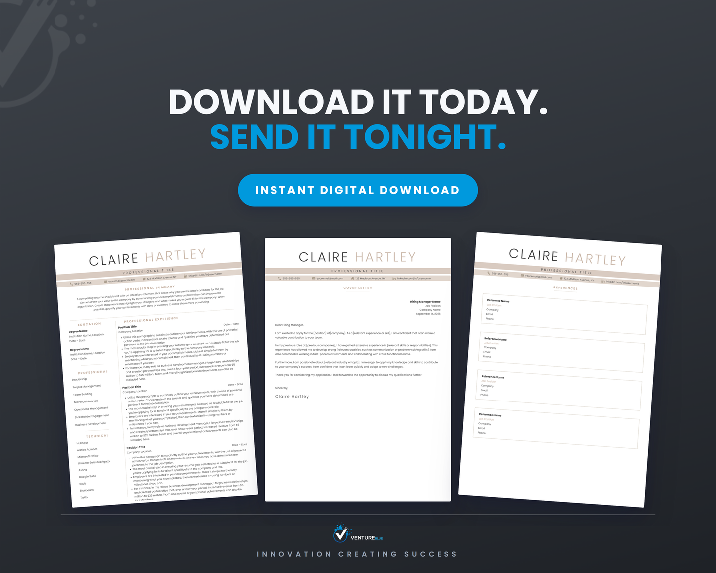 Claire Hartley CV template 20