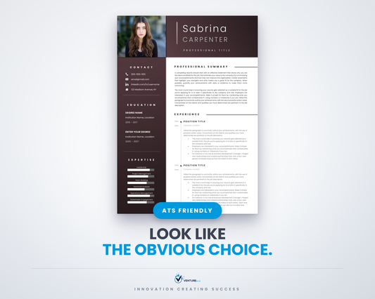 Sabrina Carpenter CV template 01