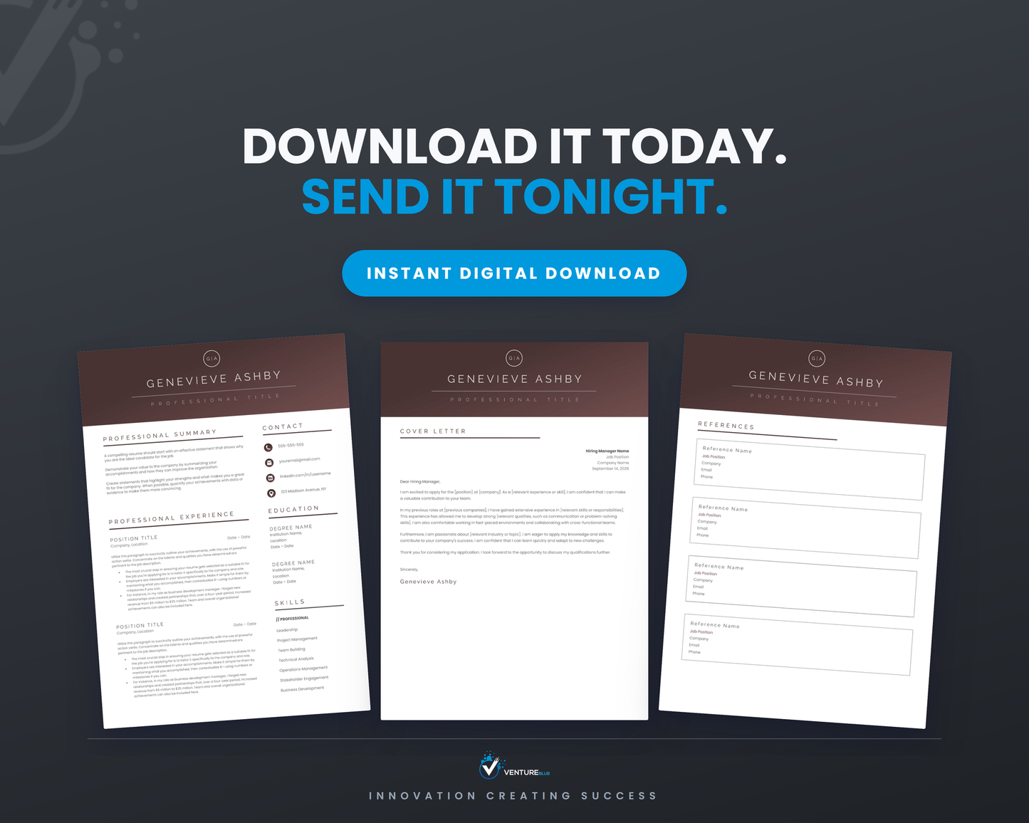 Genevieve Ashby CV template 20