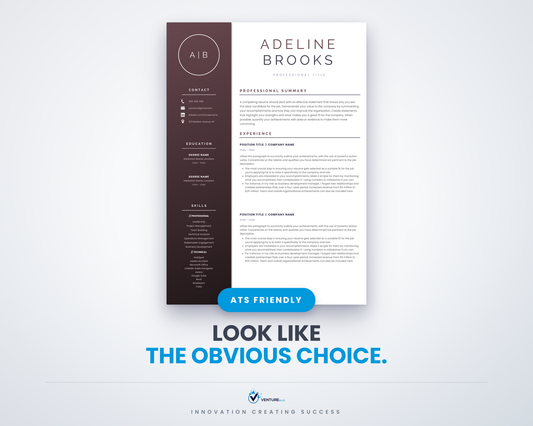 Adeline Brooks CV template 01