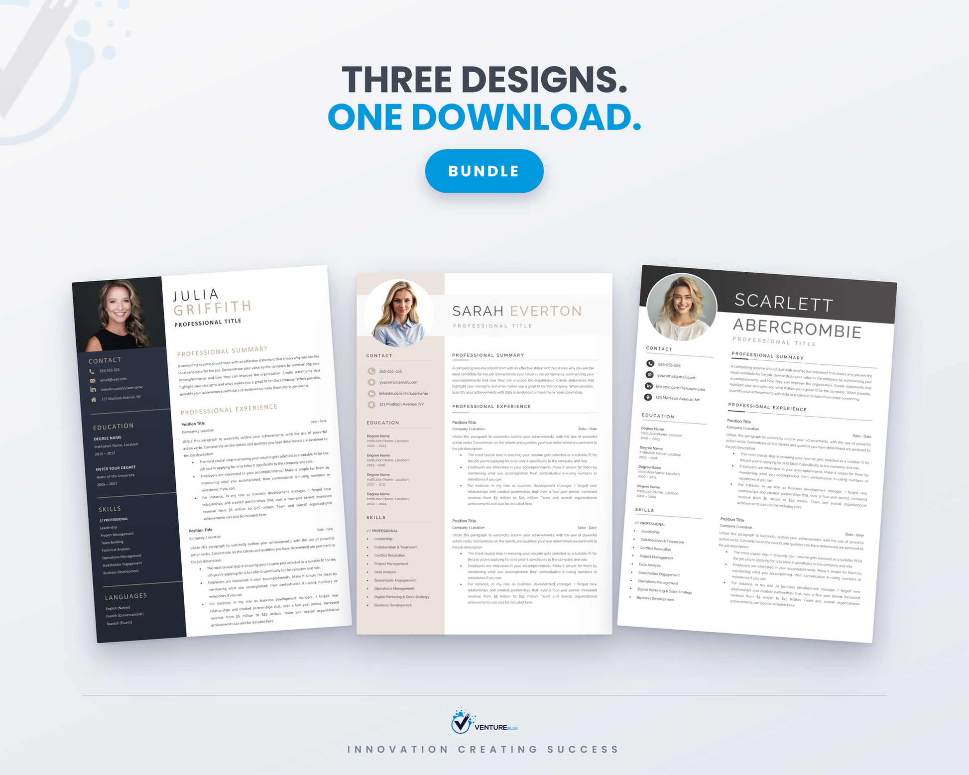 Modern CV Bundle 01