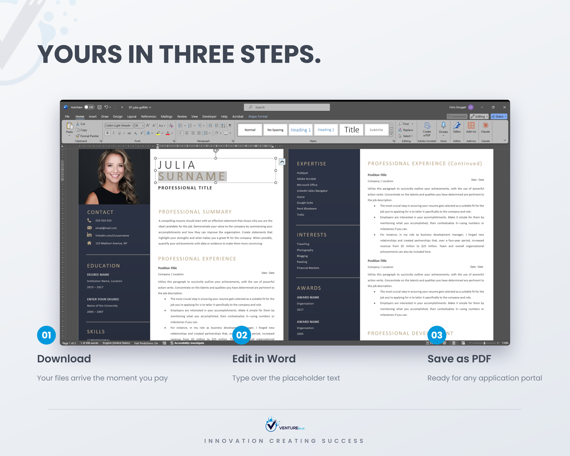 Modern CV Bundle 12
