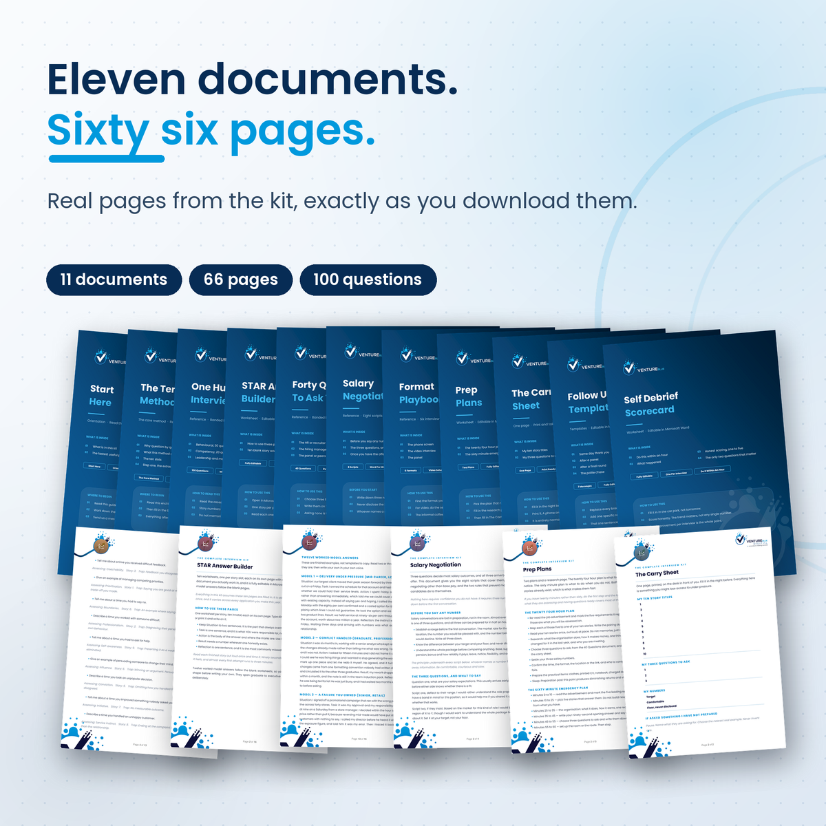 The full document stack