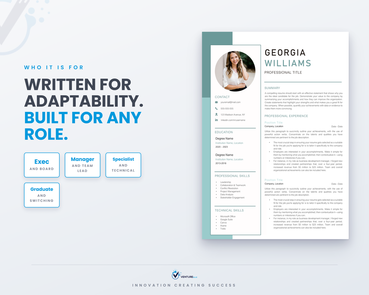Built for any role or seniority
