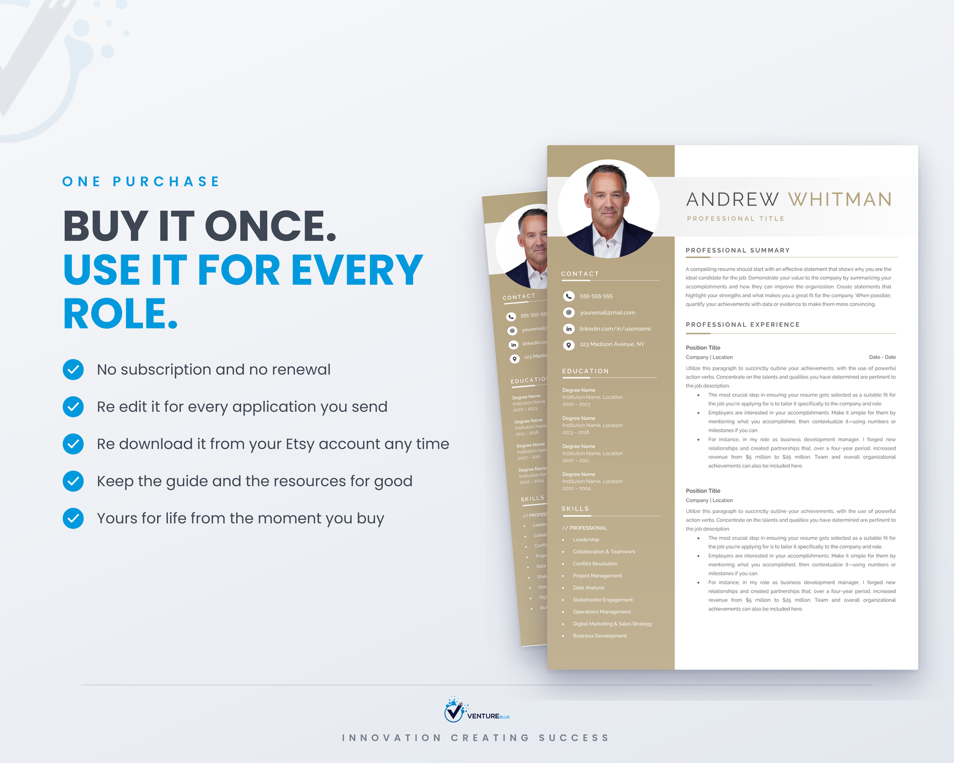 Buy once, use for every application