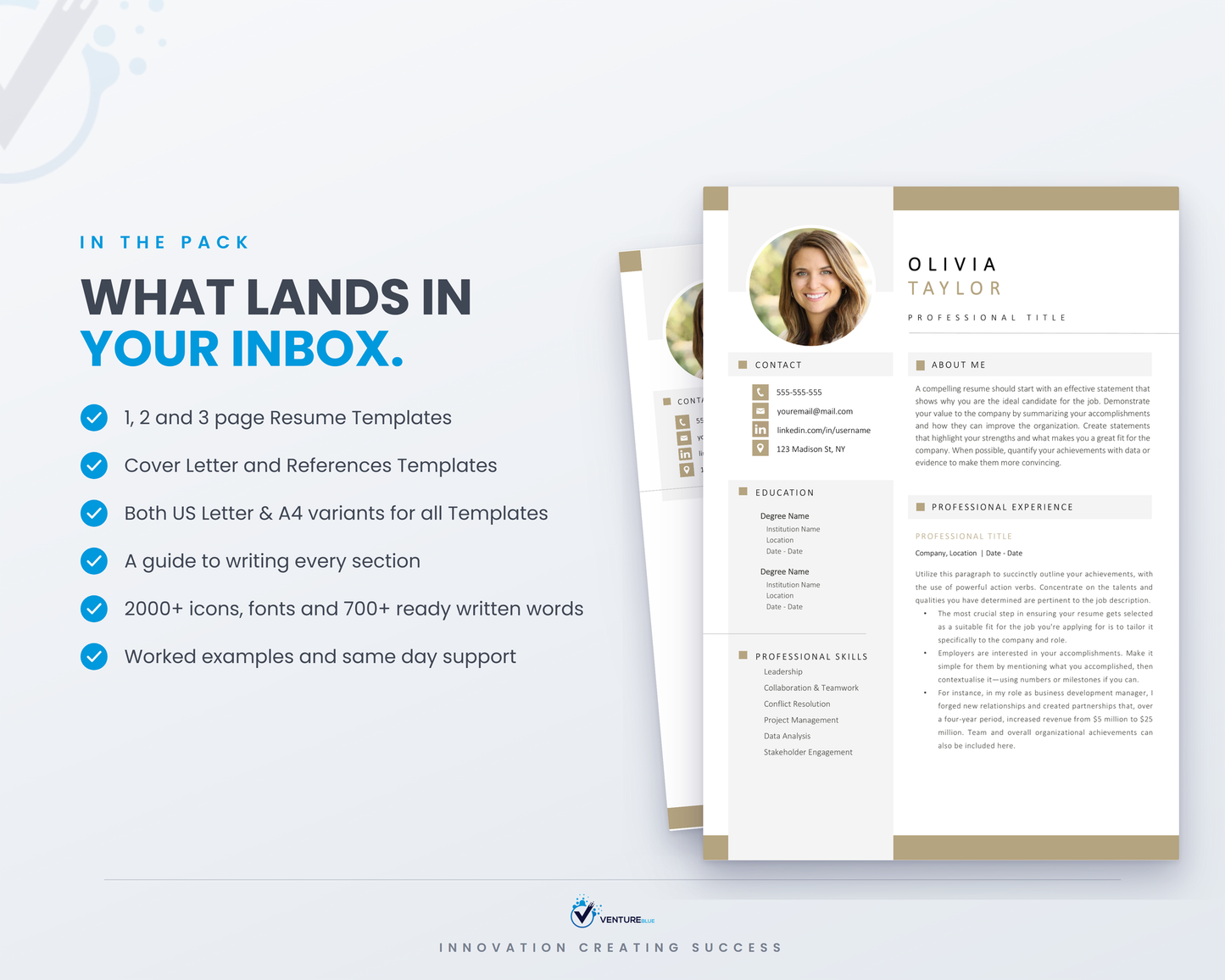 Olivia Taylor CV template 03