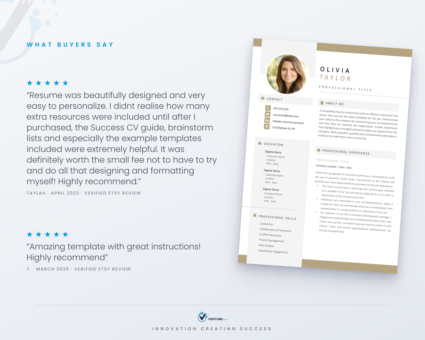 Olivia Taylor CV template 05