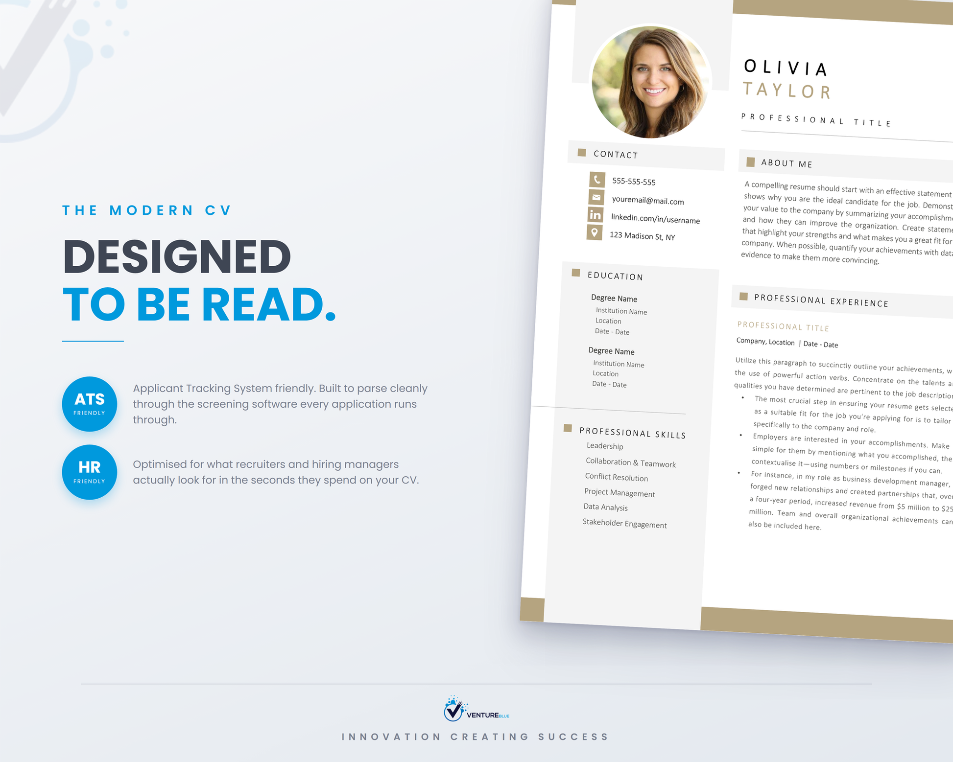 Olivia Taylor CV template 10