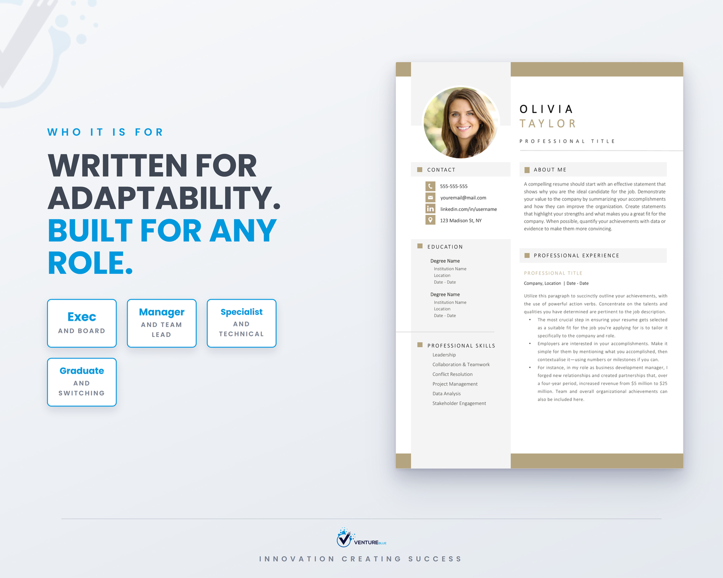 Olivia Taylor CV template 16