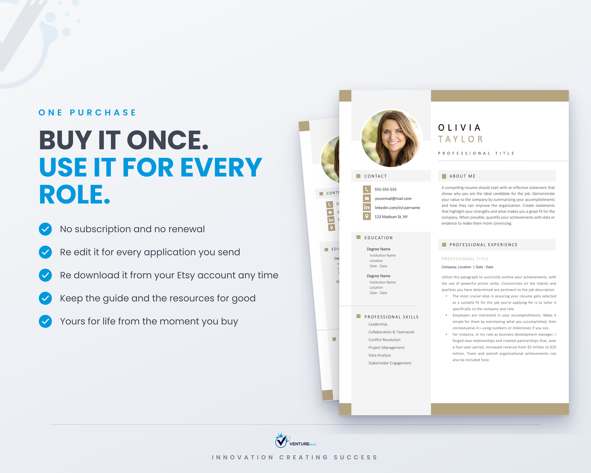 Olivia Taylor CV template 18