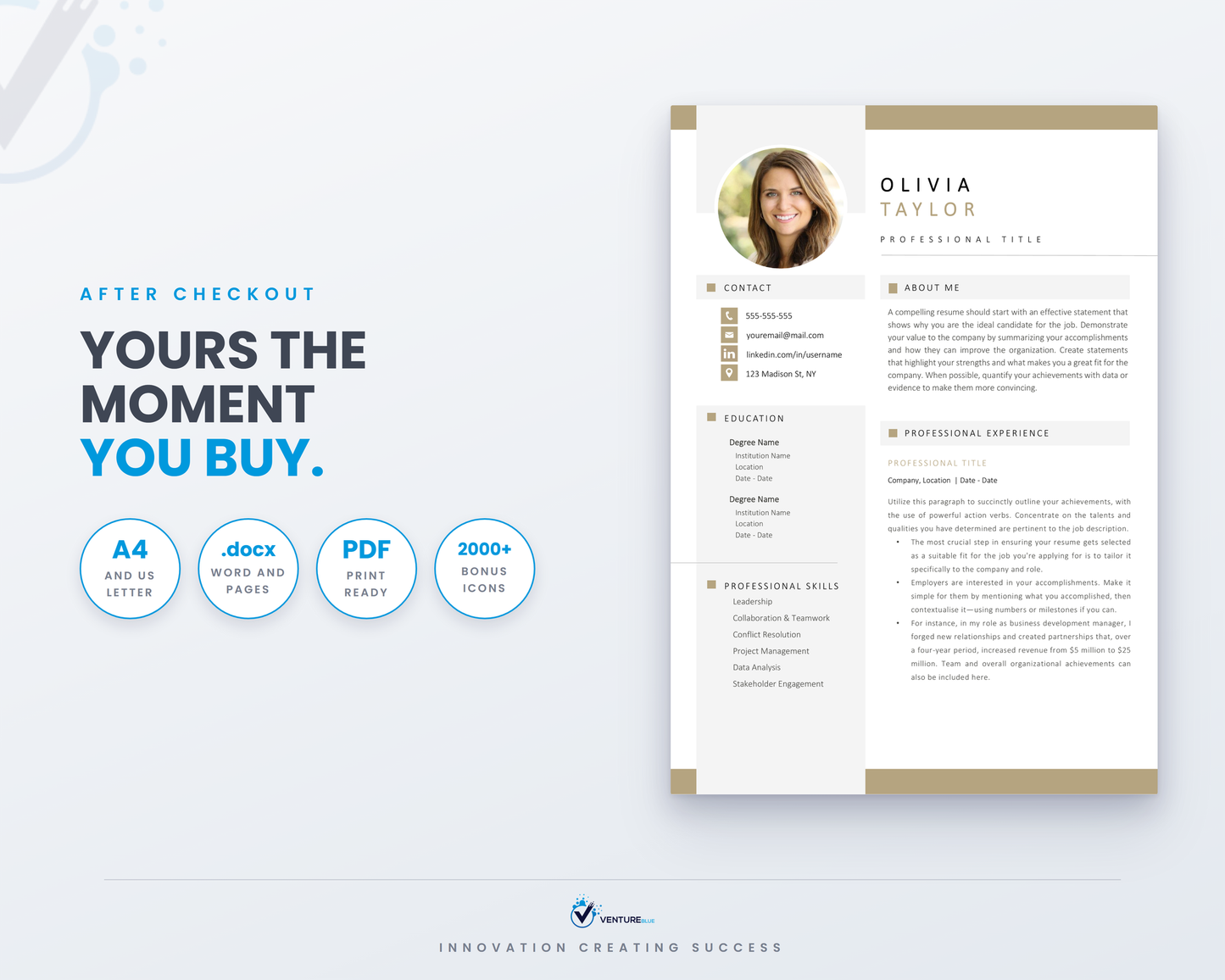 Olivia Taylor CV template 19