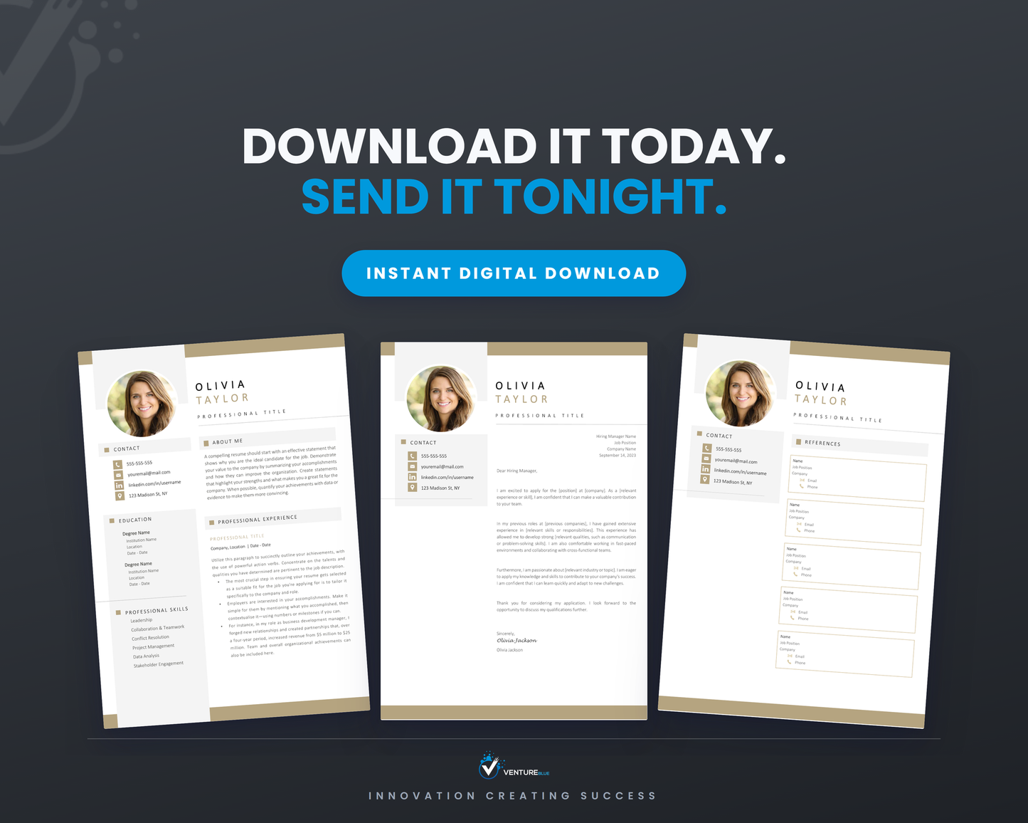 Olivia Taylor CV template 20
