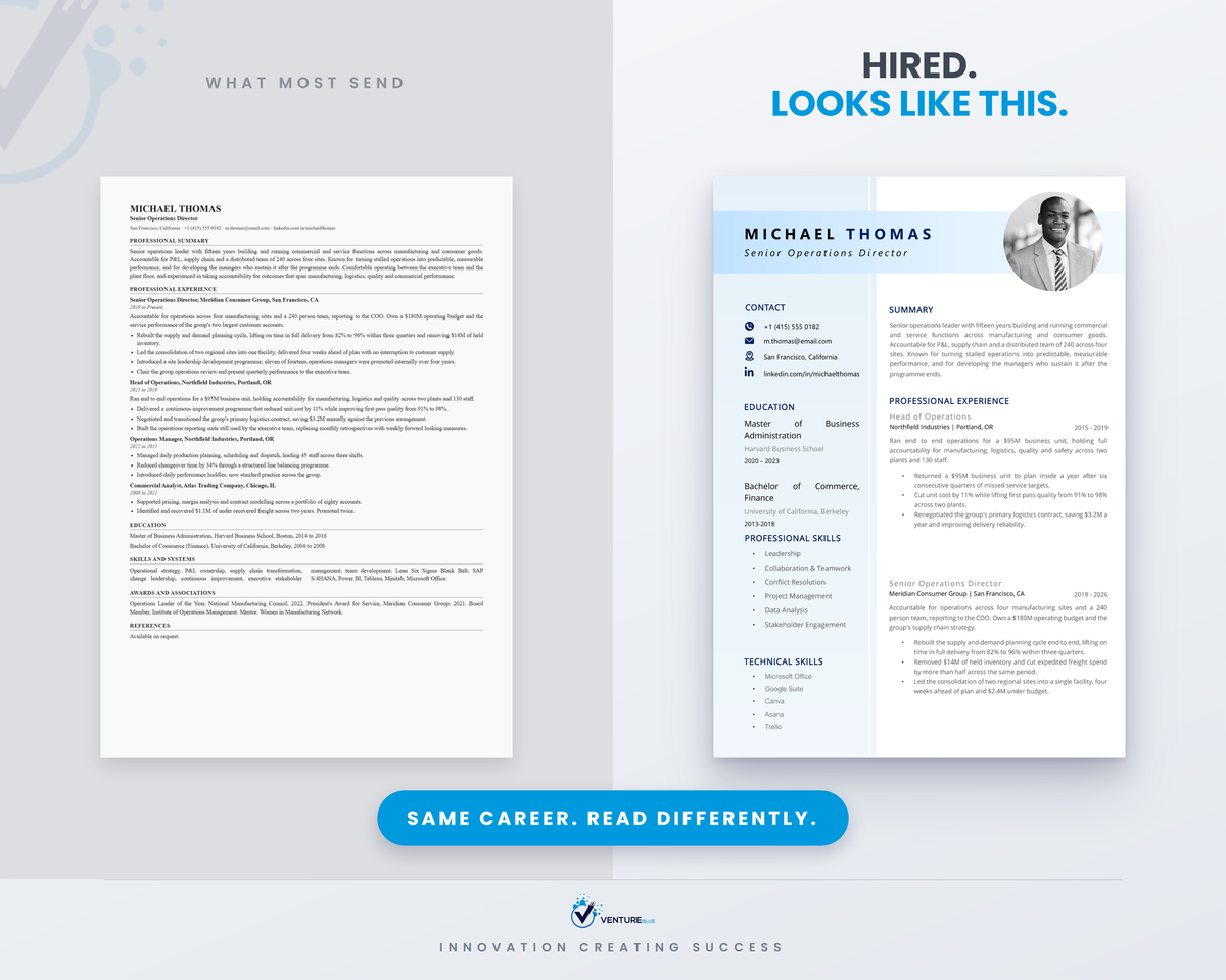 Michael Thomas CV template 04