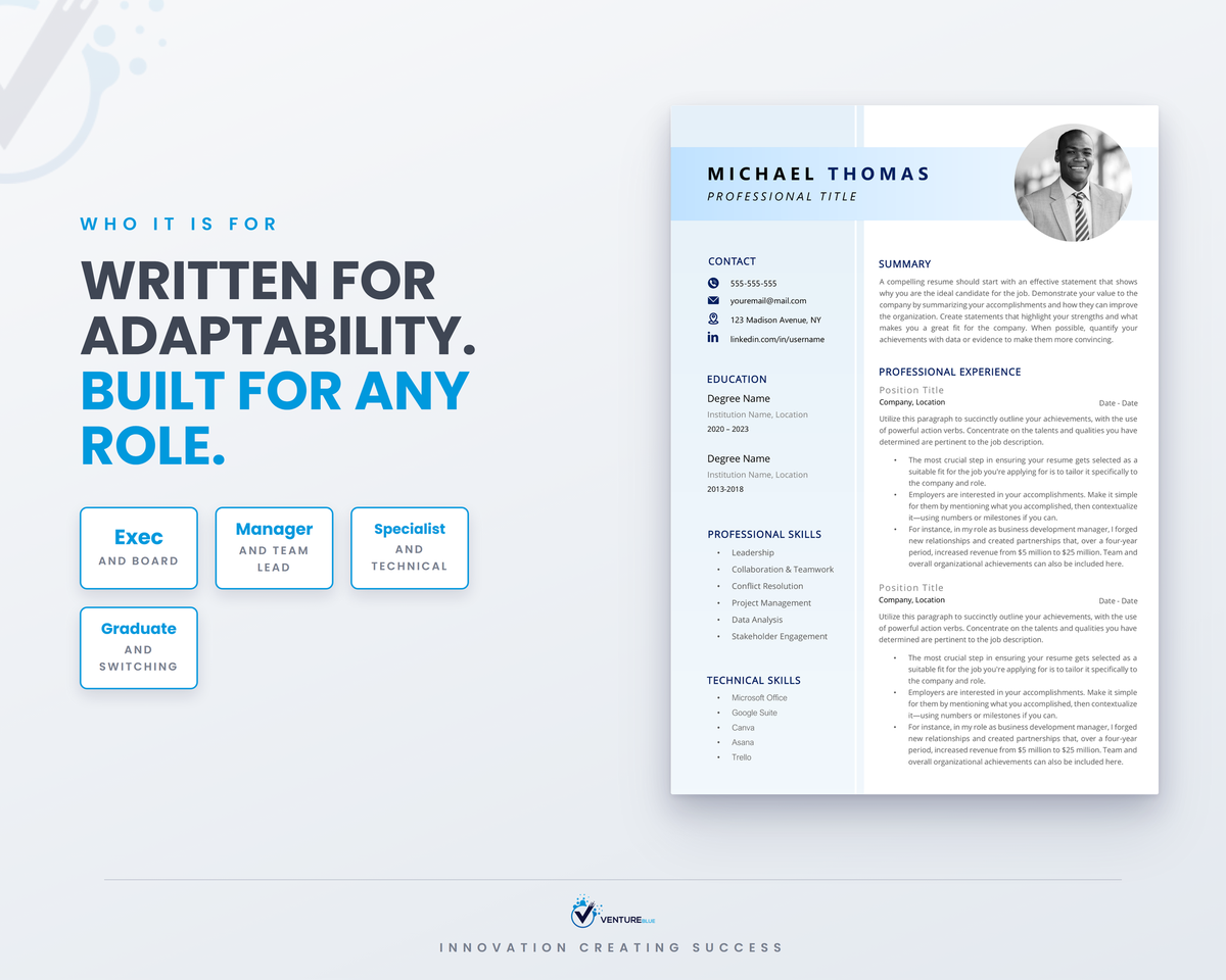 Michael Thomas CV template 16