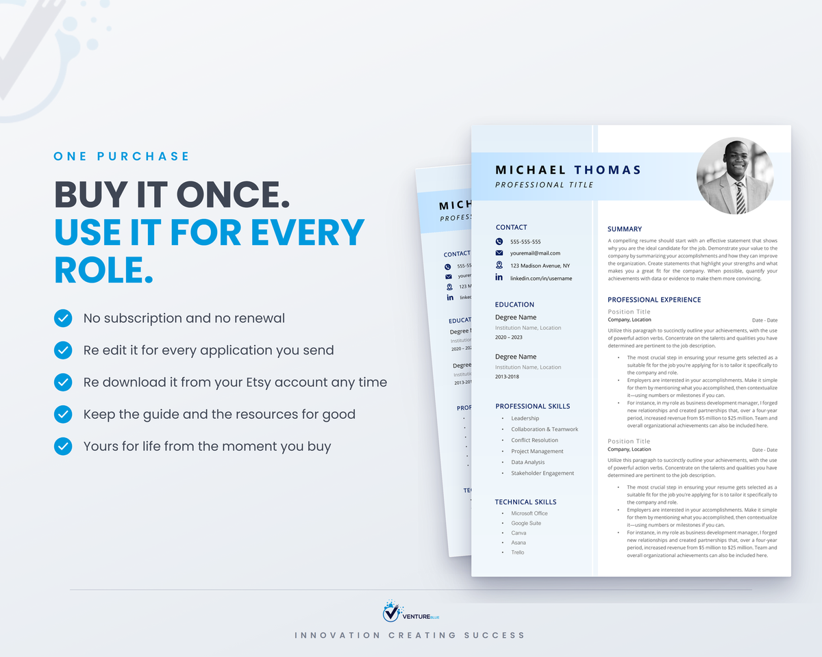Michael Thomas CV template 18
