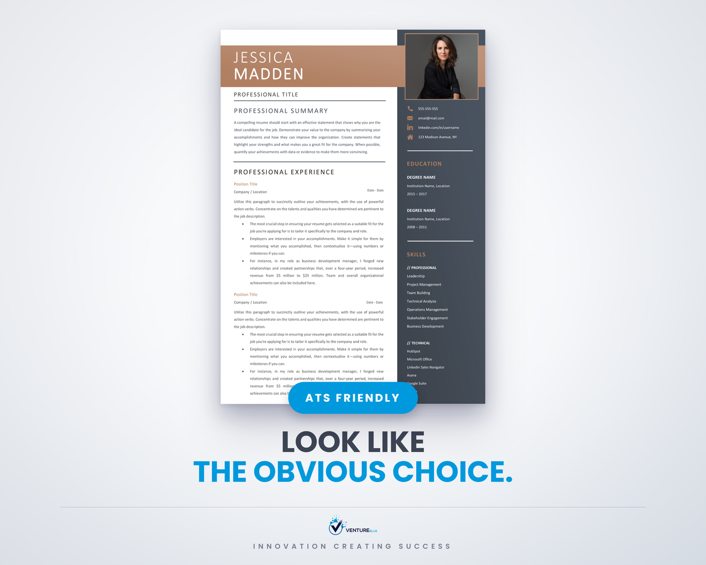 Jessica Madden CV template 01