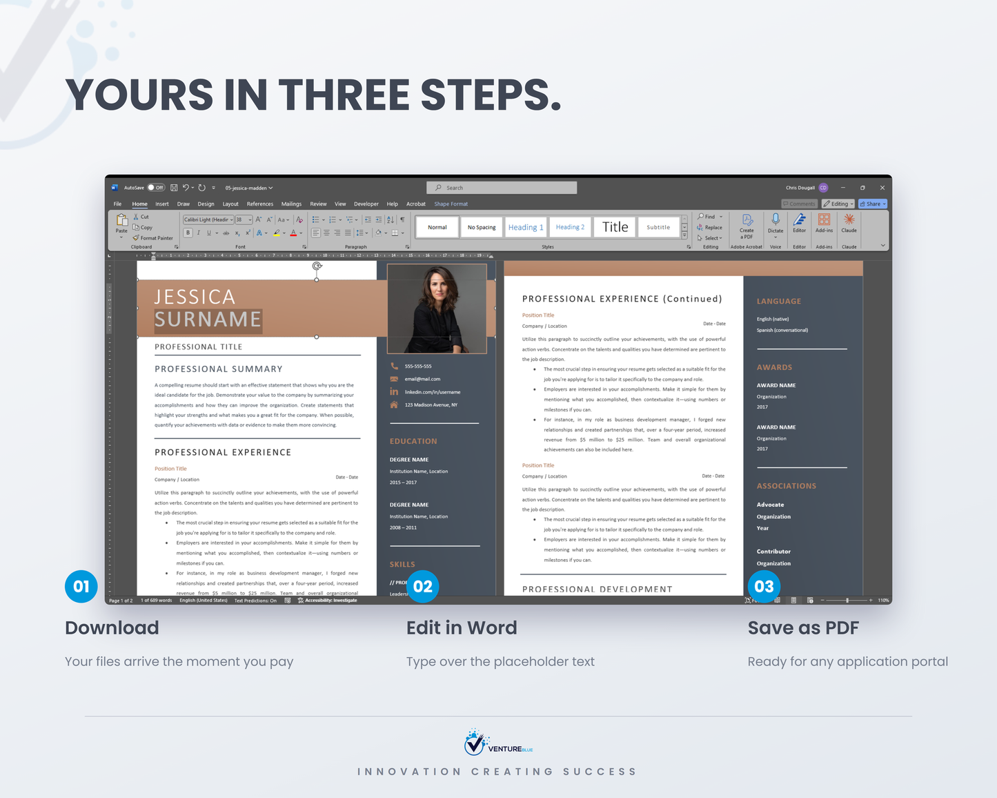 Jessica Madden CV template 11