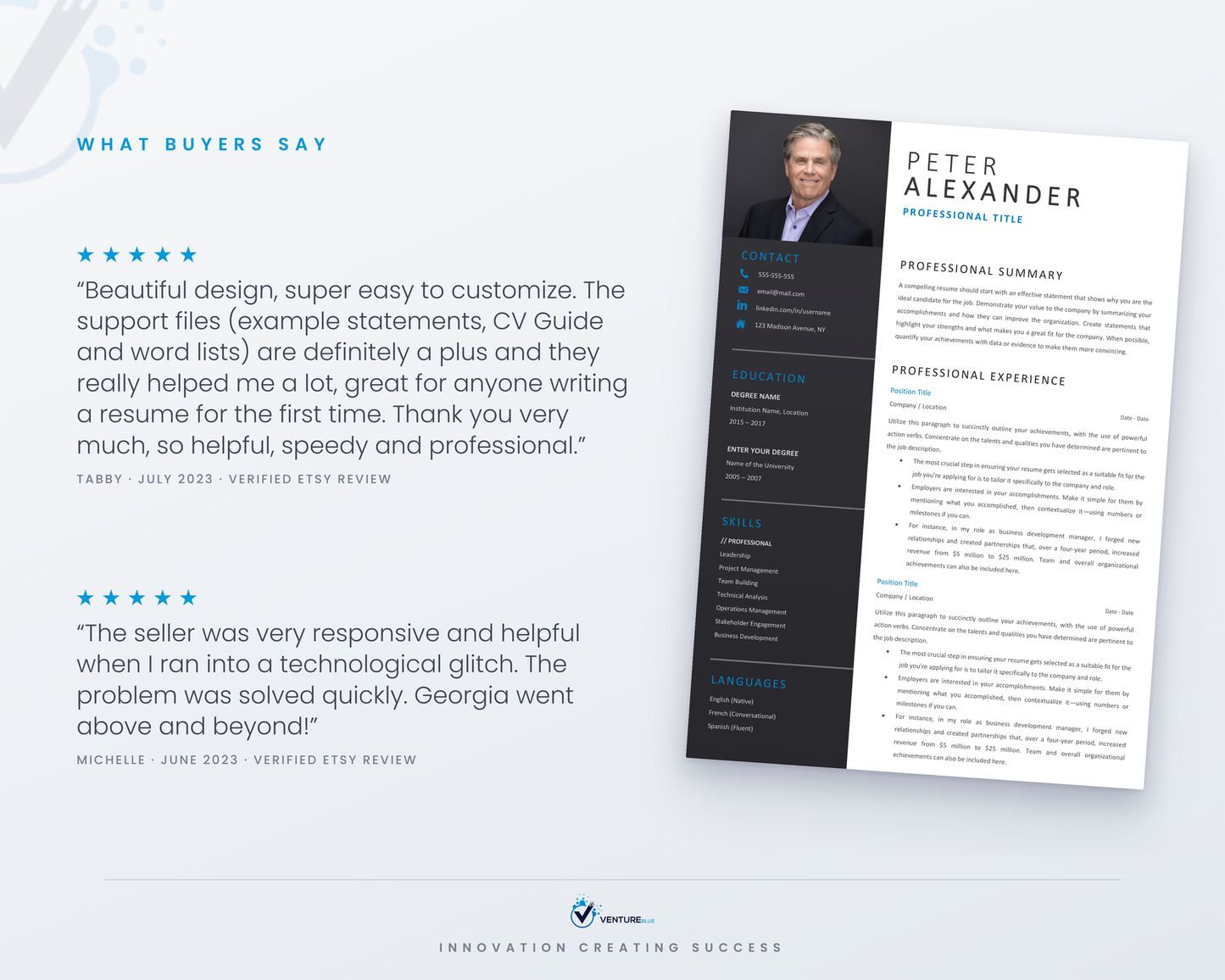 Peter Alexander CV template 05