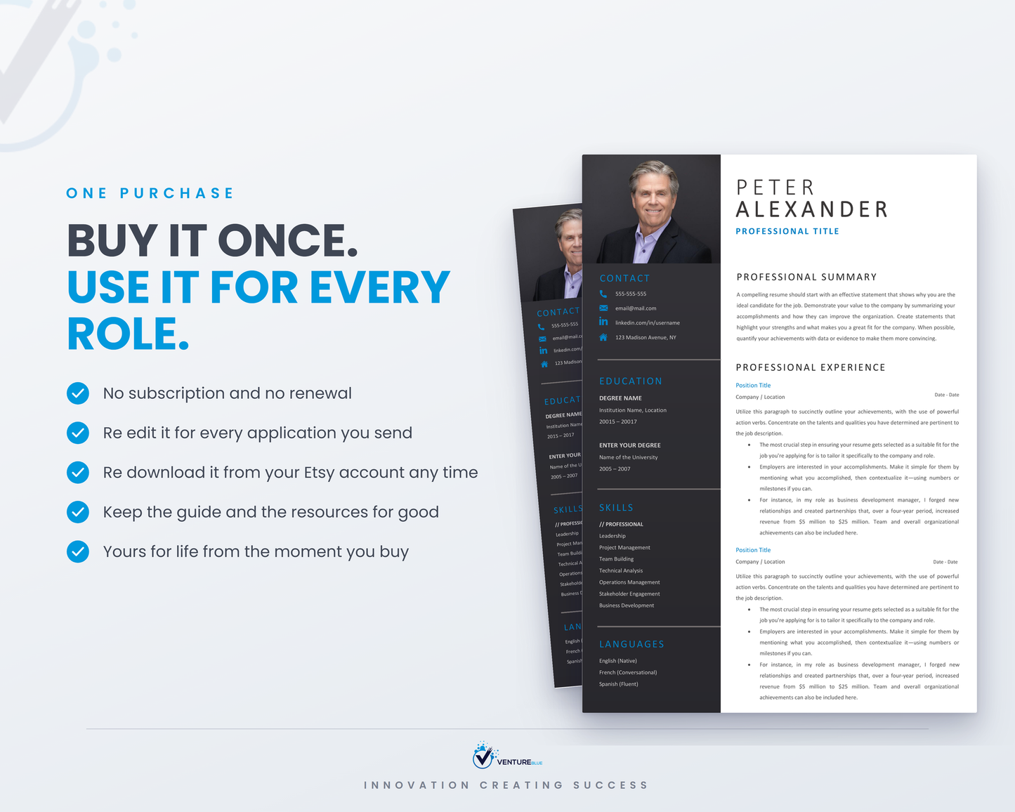 Peter Alexander CV template 18