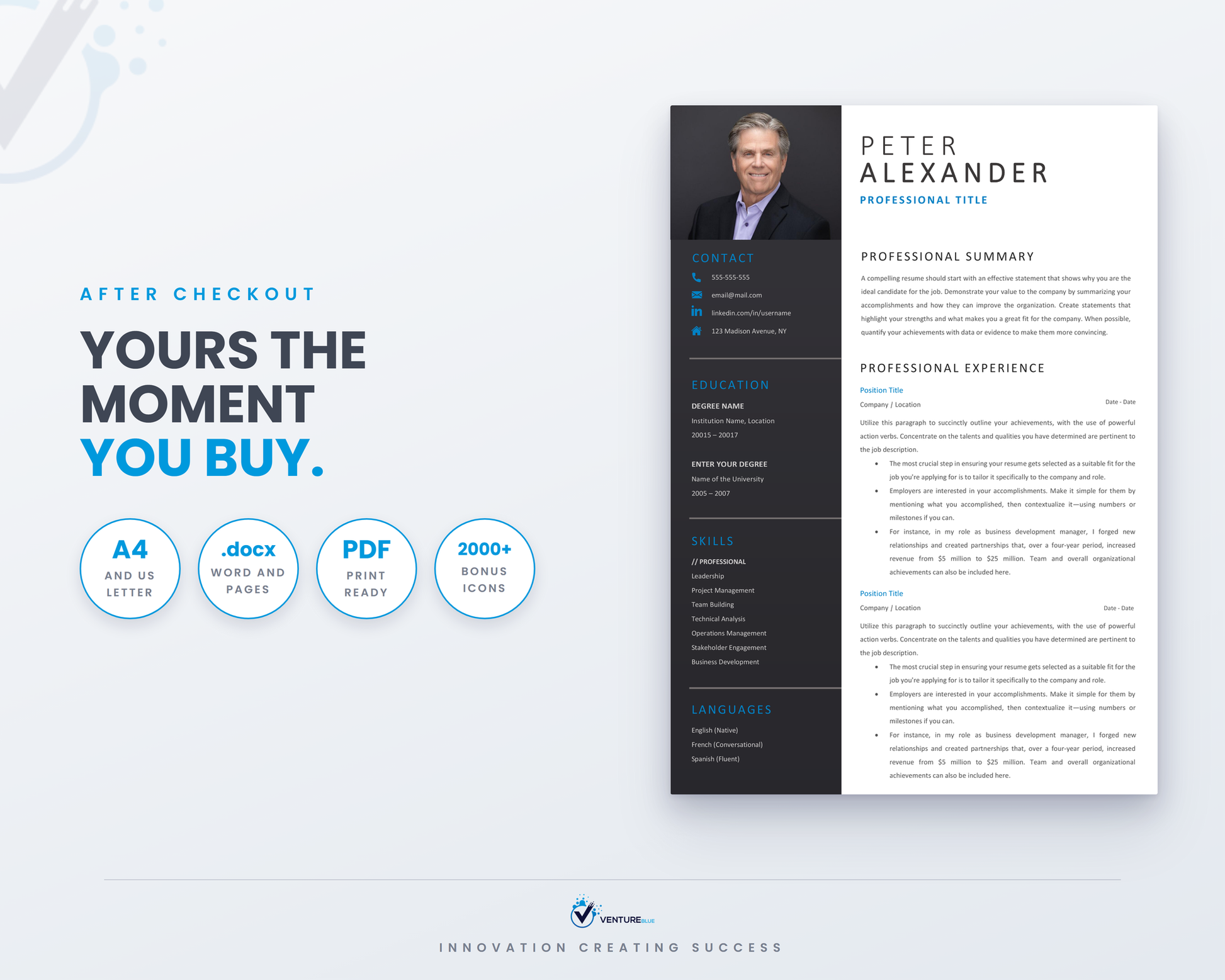 Peter Alexander CV template 19