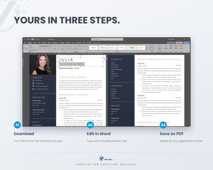 Yours in three steps