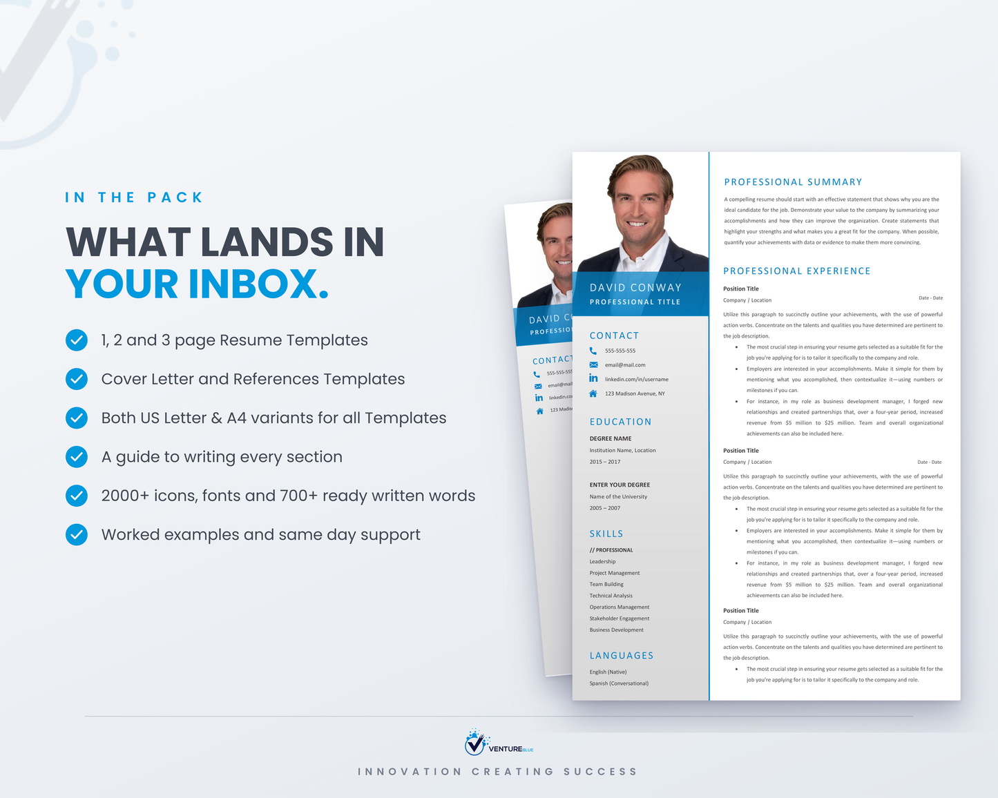 David Conway CV template 03
