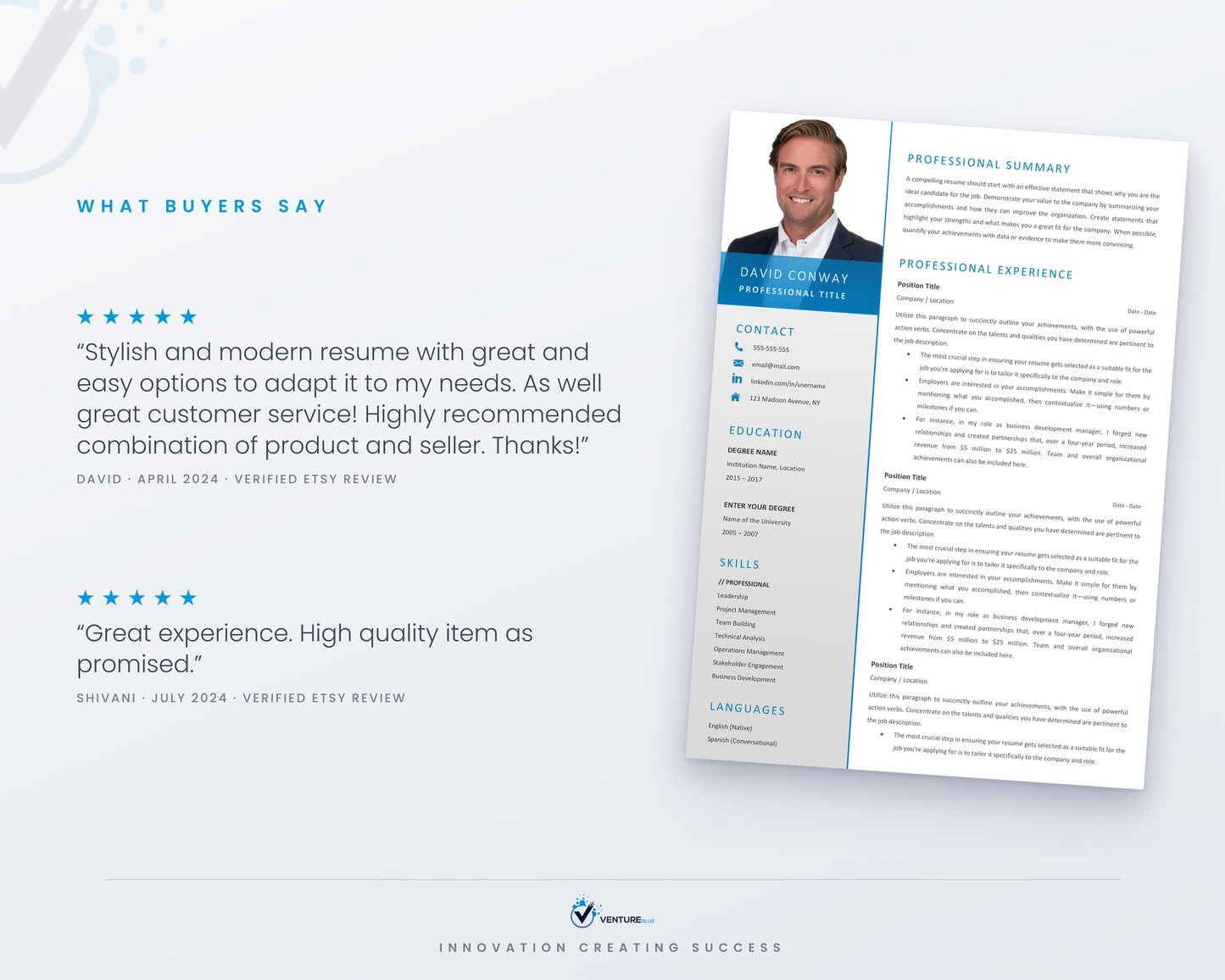 David Conway CV template 05