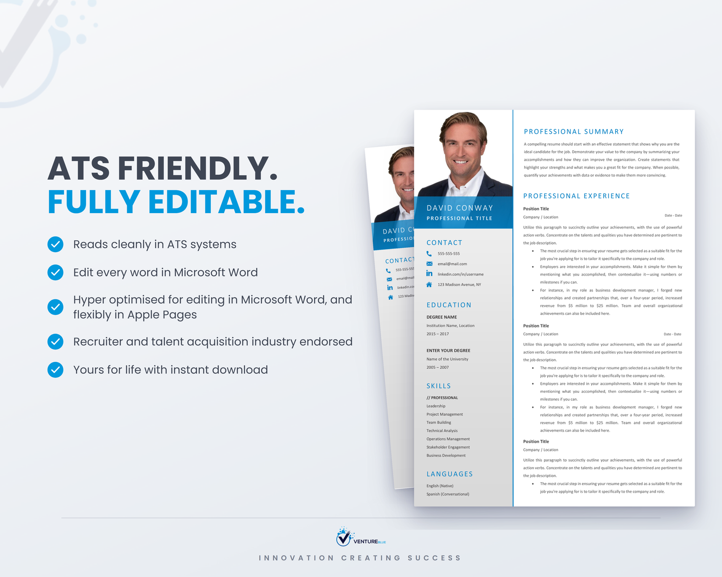 David Conway CV template 08