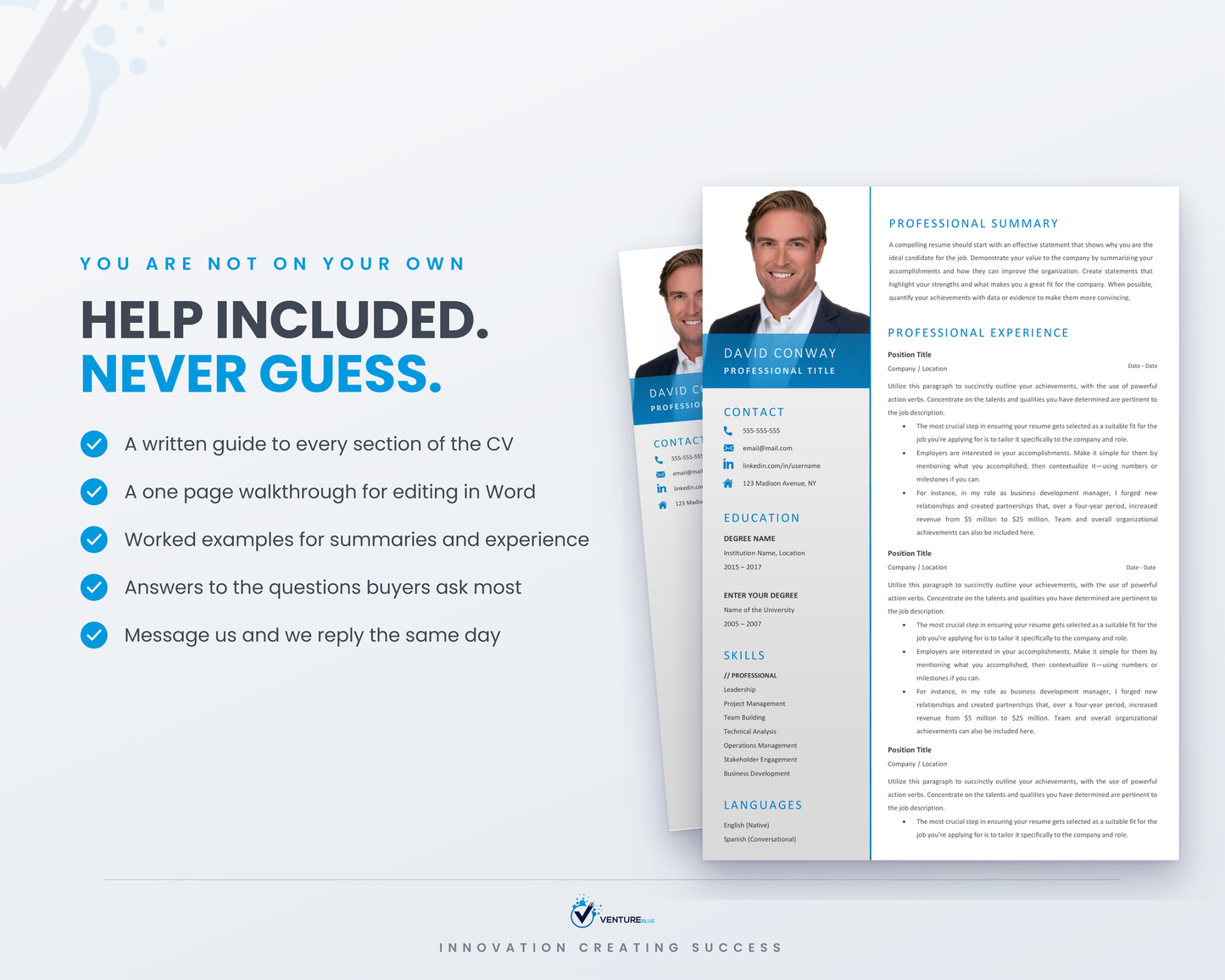 David Conway CV template 15