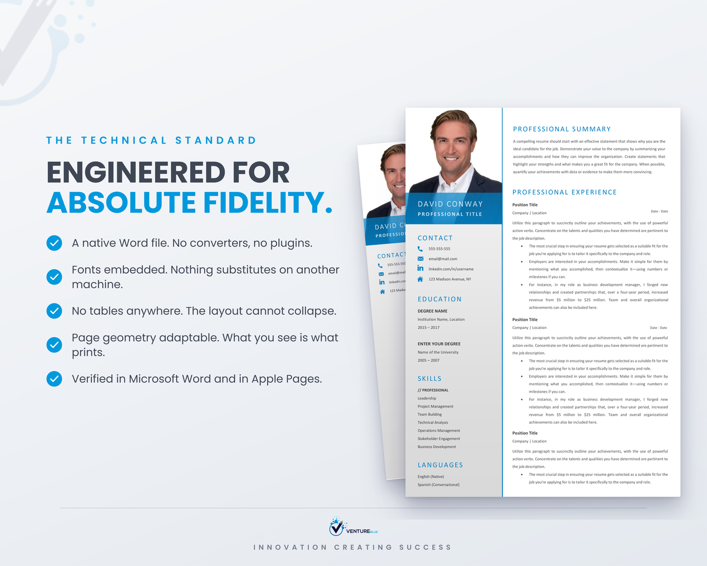 David Conway CV template 17