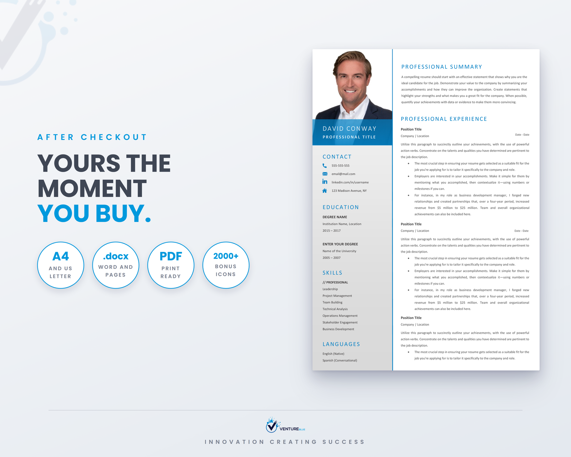 David Conway CV template 19