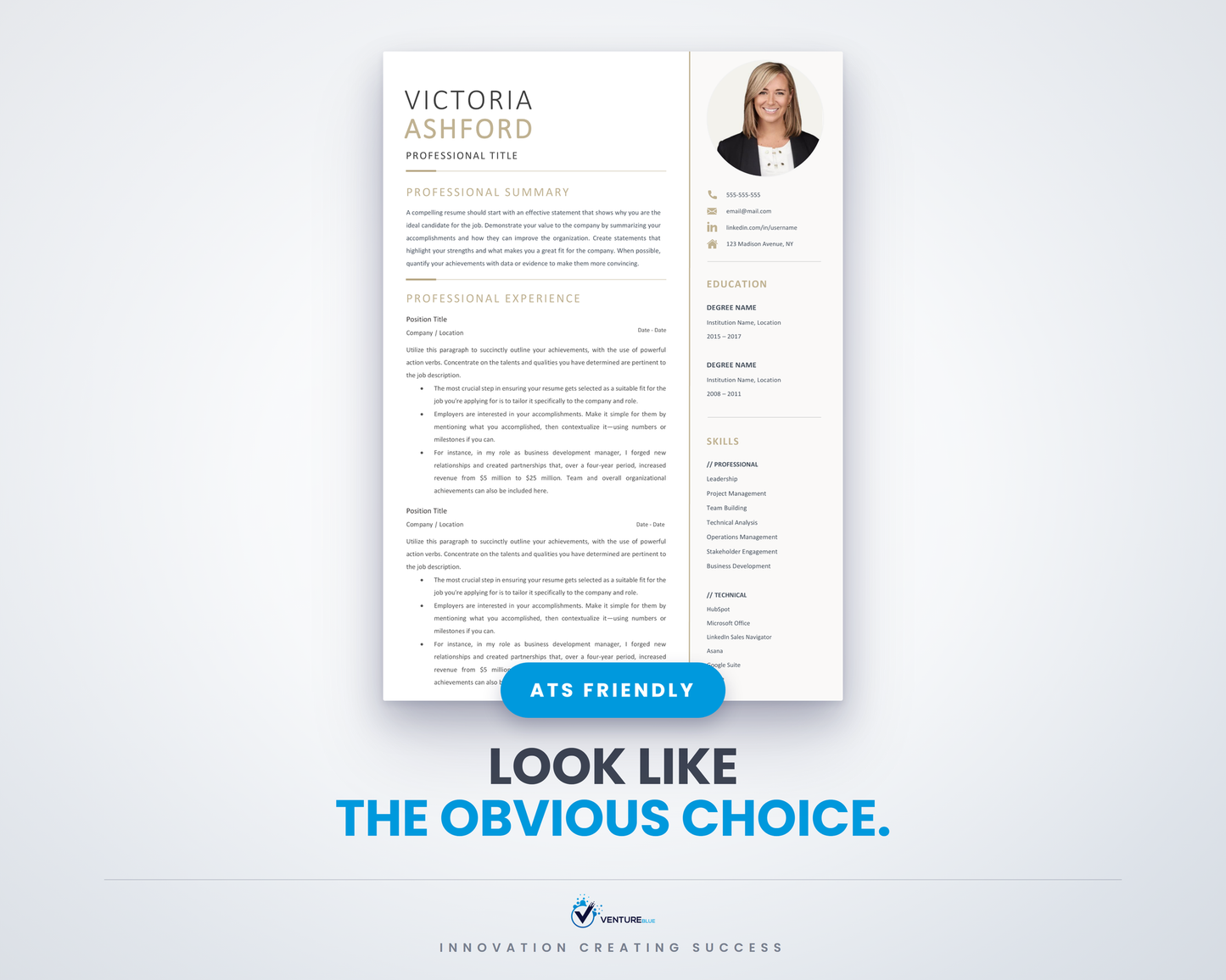 Victoria Ashford CV template 01