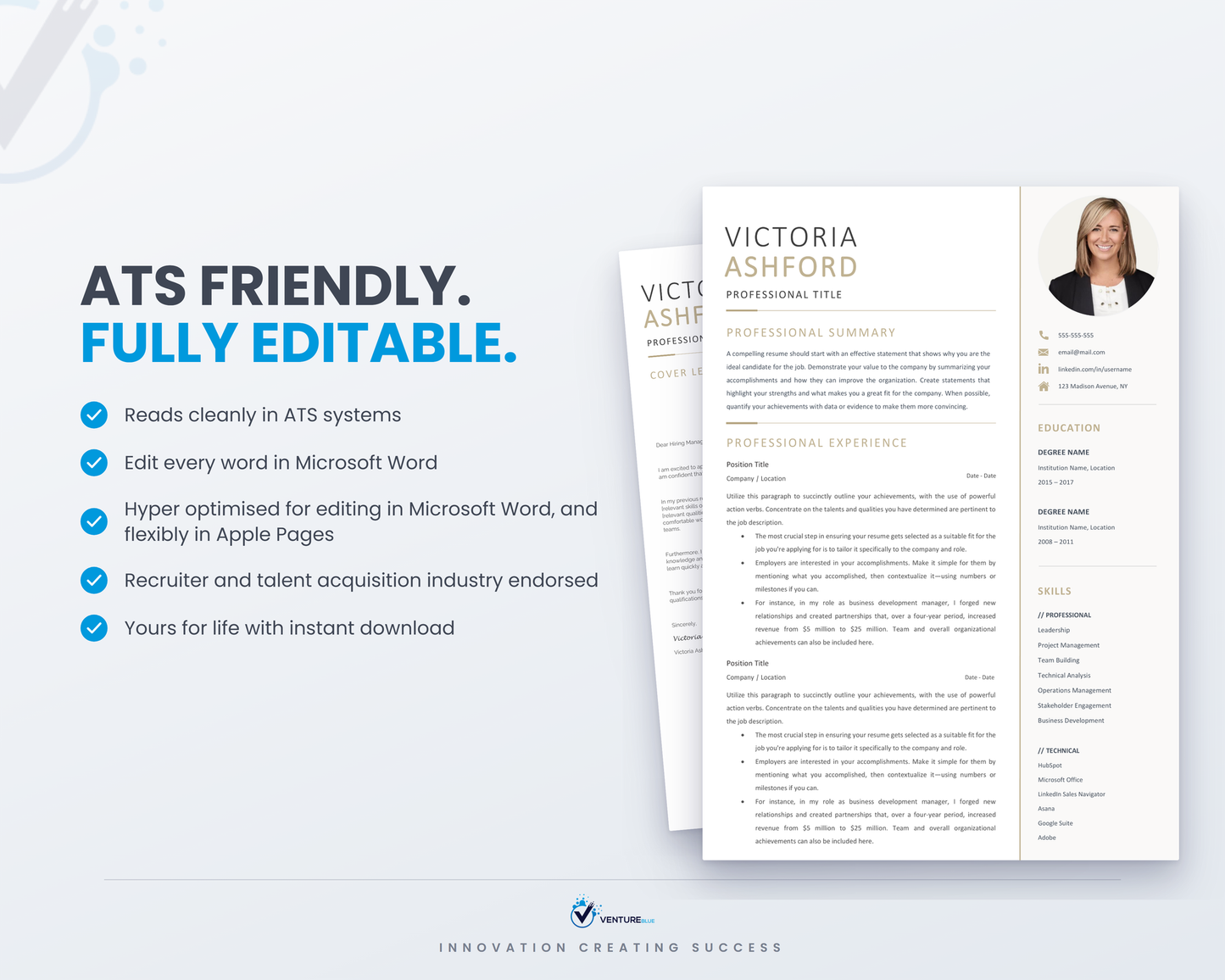 Victoria Ashford CV template 08