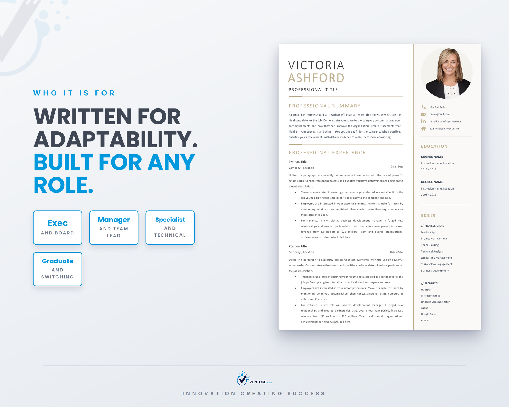 Victoria Ashford CV template 16