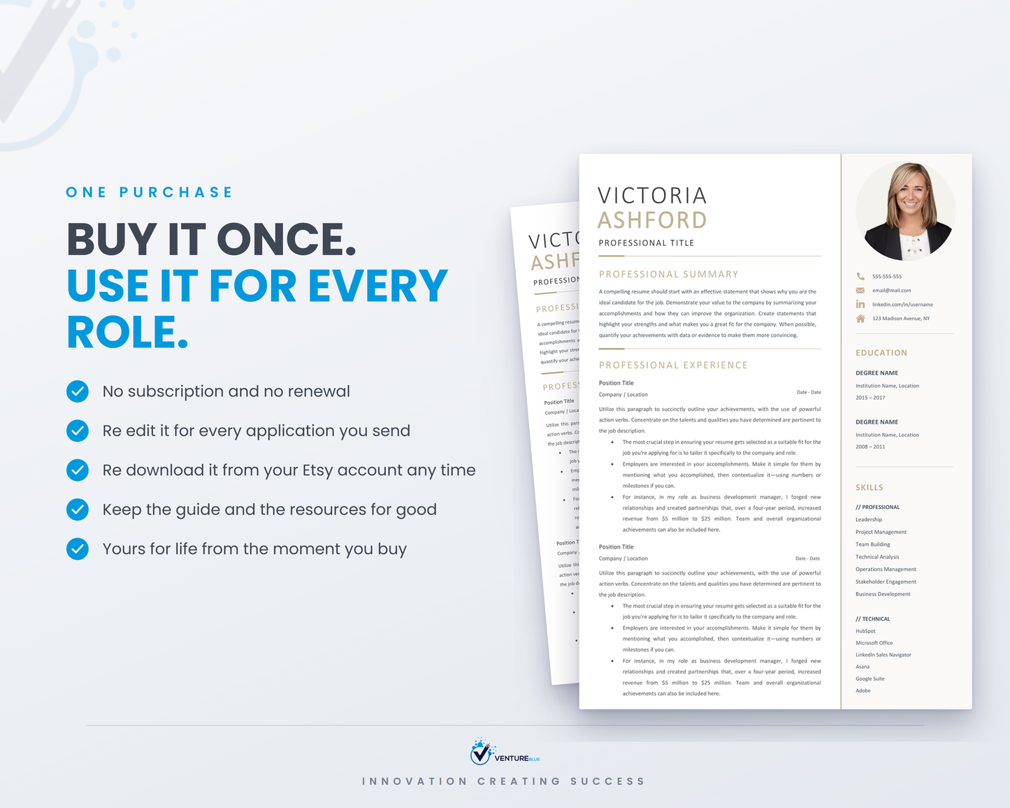 Victoria Ashford CV template 18