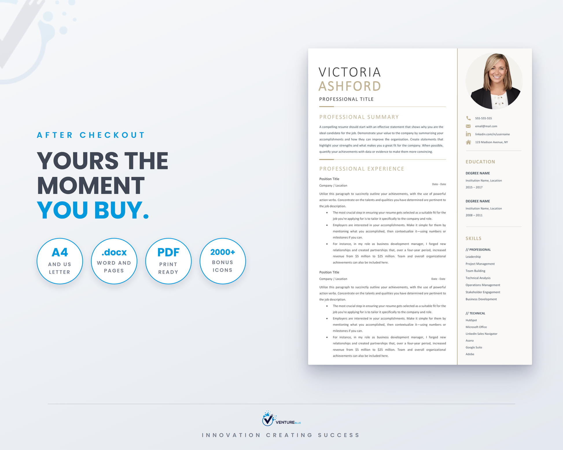Victoria Ashford CV template 19