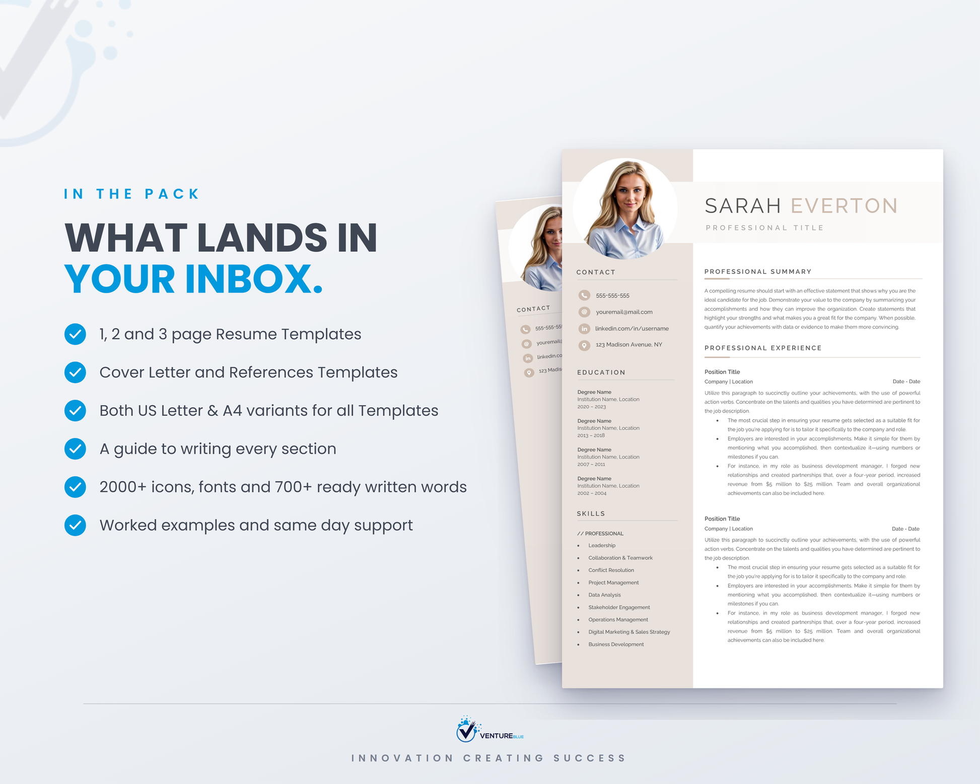 Sarah Everton CV template 03