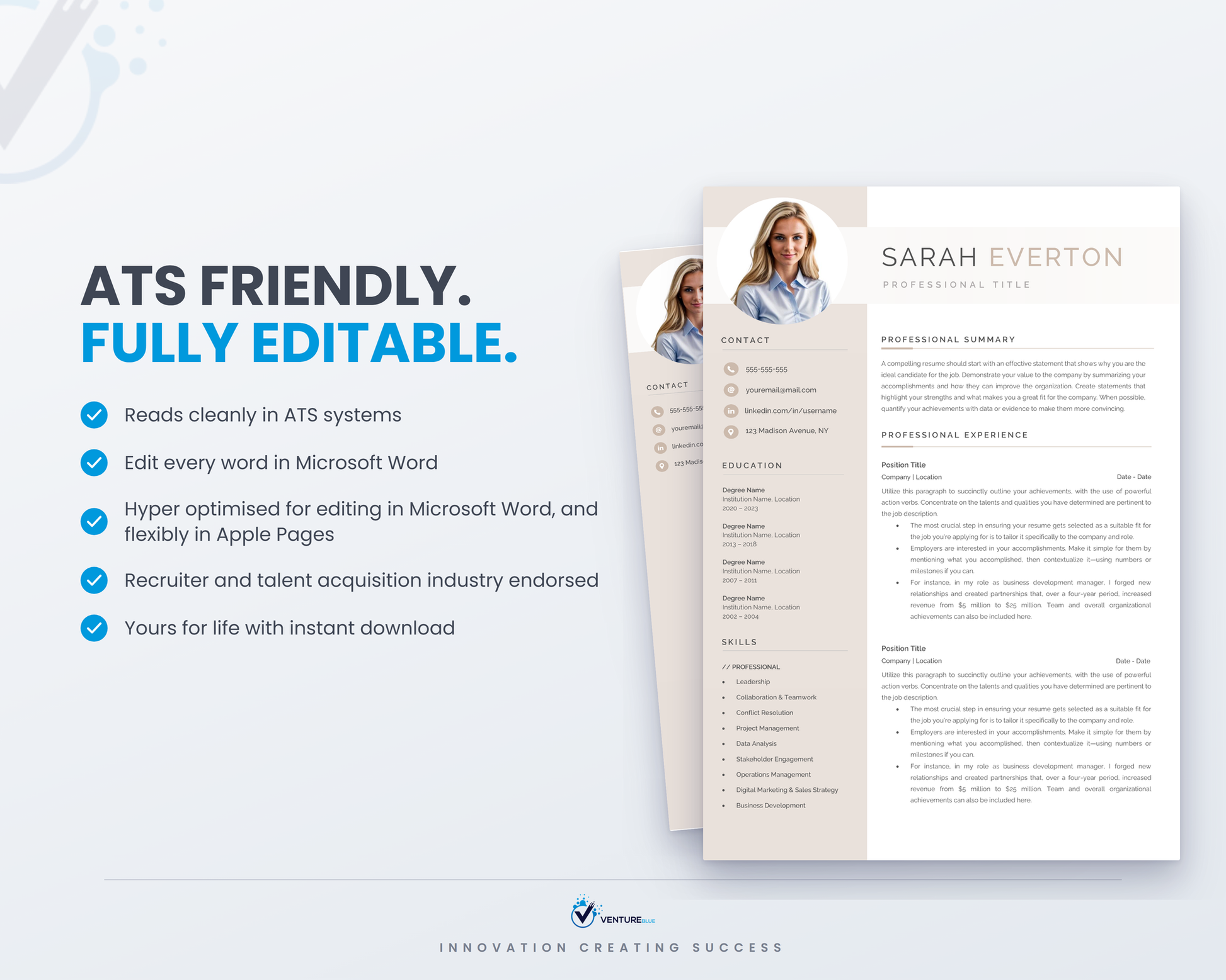 Sarah Everton CV template 08