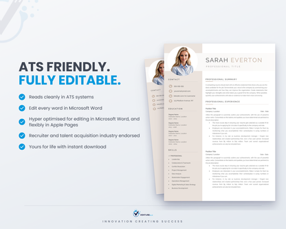 Sarah Everton CV template 08
