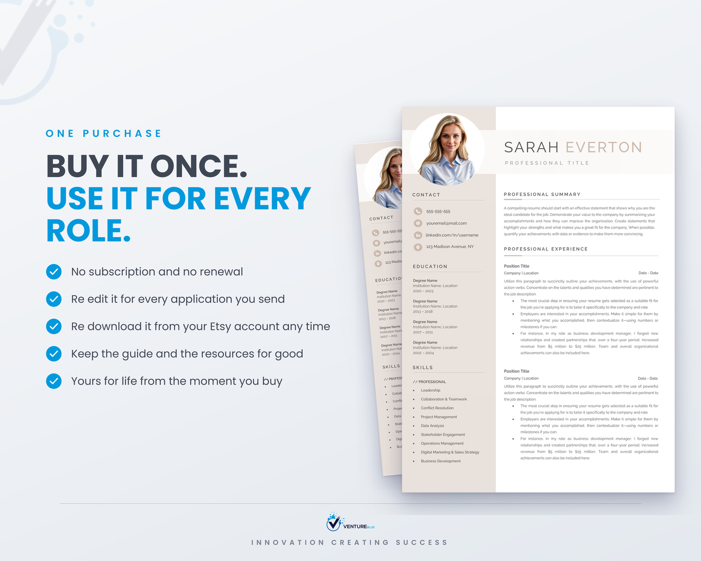 Sarah Everton CV template 18