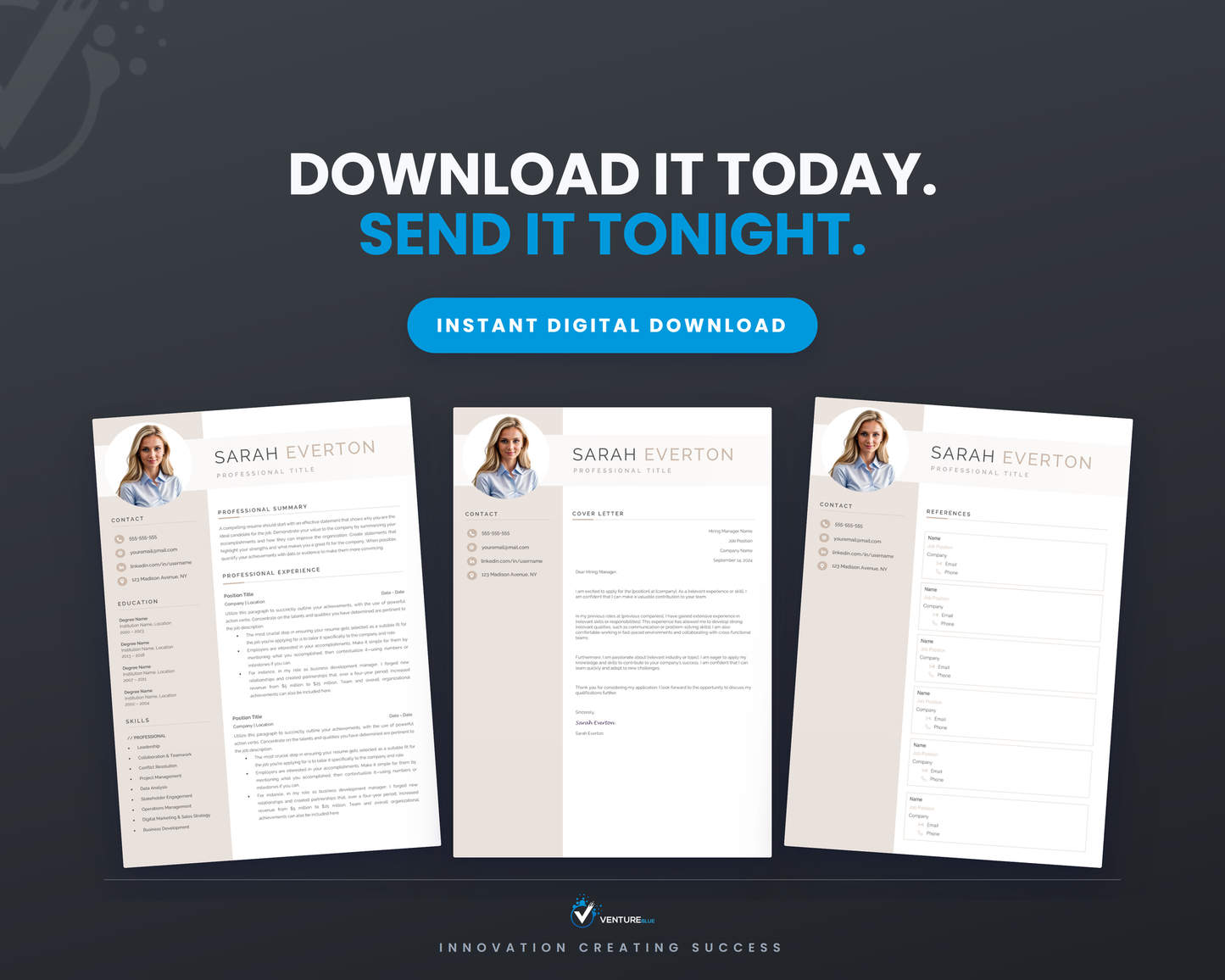 Sarah Everton CV template 20