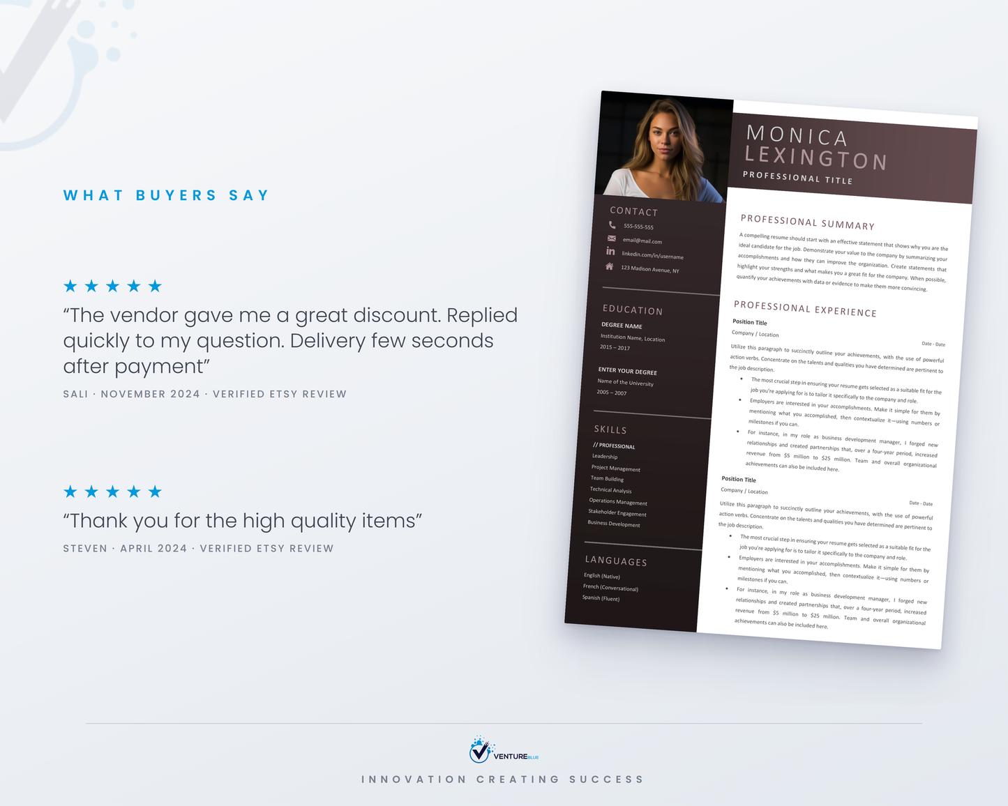 Monica Lexington CV template 05