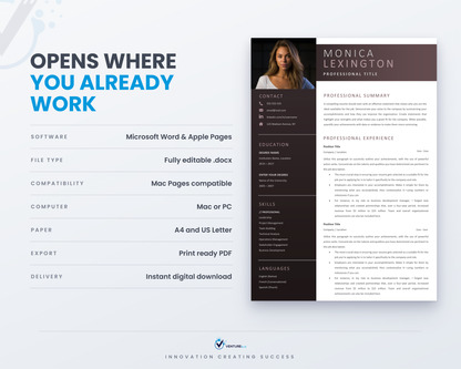 Monica Lexington CV template 12