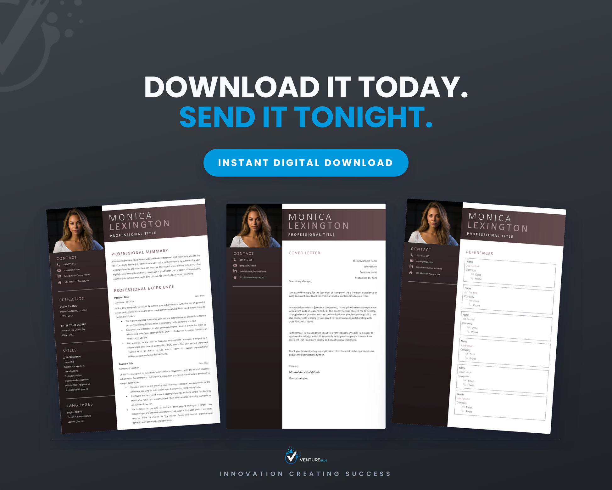 Monica Lexington CV template 20