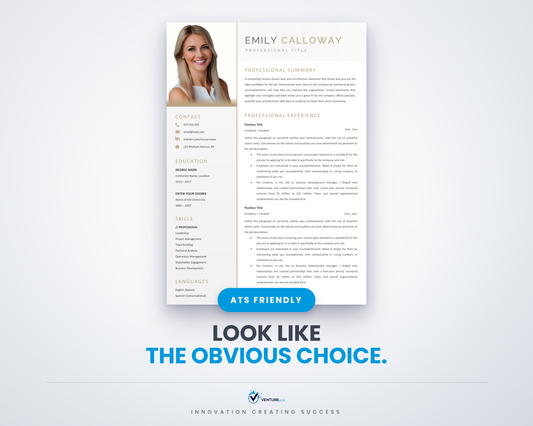 Emily Calloway CV template 01