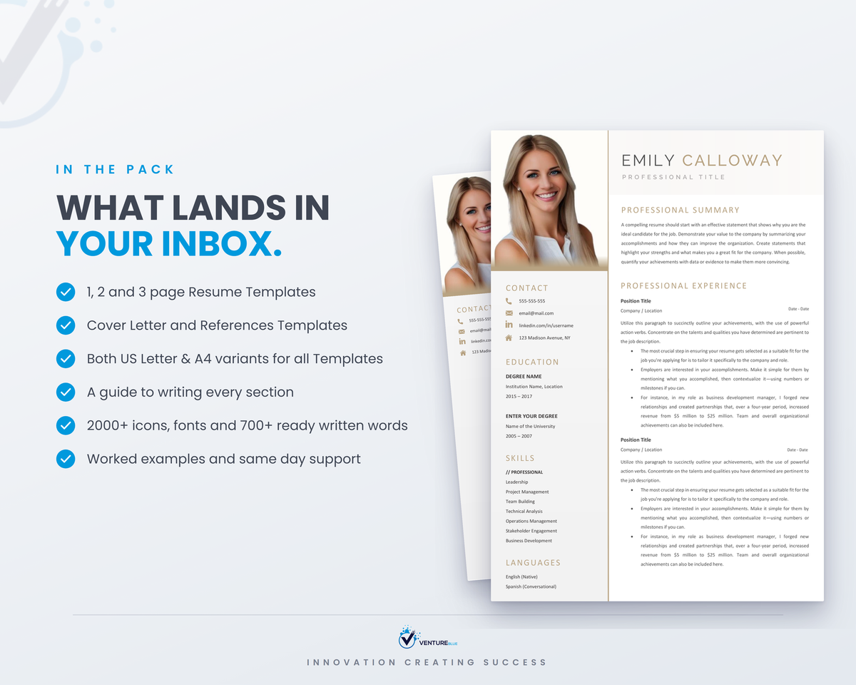 Emily Calloway CV template 03