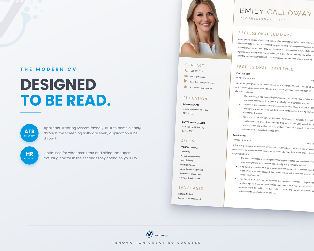 Emily Calloway CV template 10